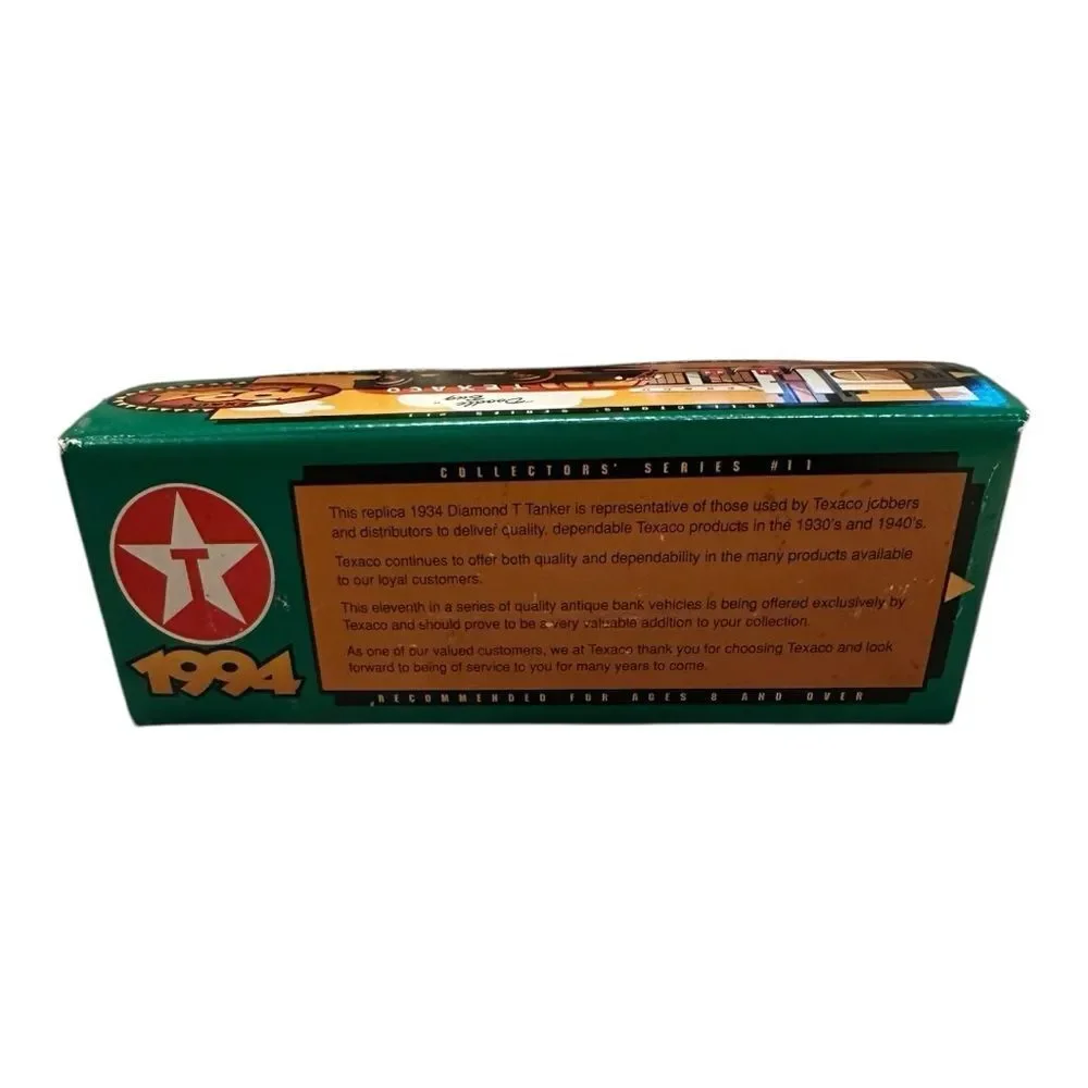 ERTL B195 1934 Texaco Diamond T Diecast Coin Bank MIB NOS Doodle Bug Toy Truck